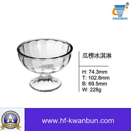 Machine Blow Glass with Good Price Ice Cream Bowl Kb-Hn01030