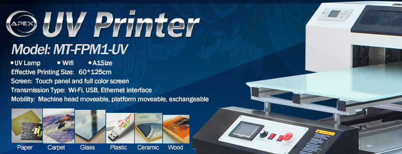 High Efficient A1 Size UV M1 Printer From Apex