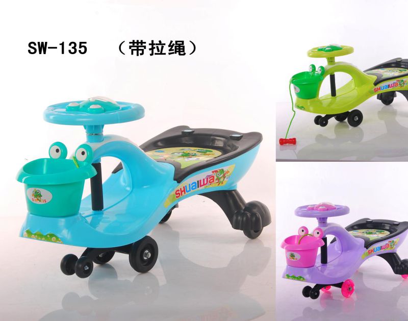 Chinese Plasma Car Ride on Toy Baby Swing with Mute Wheels Wholesale