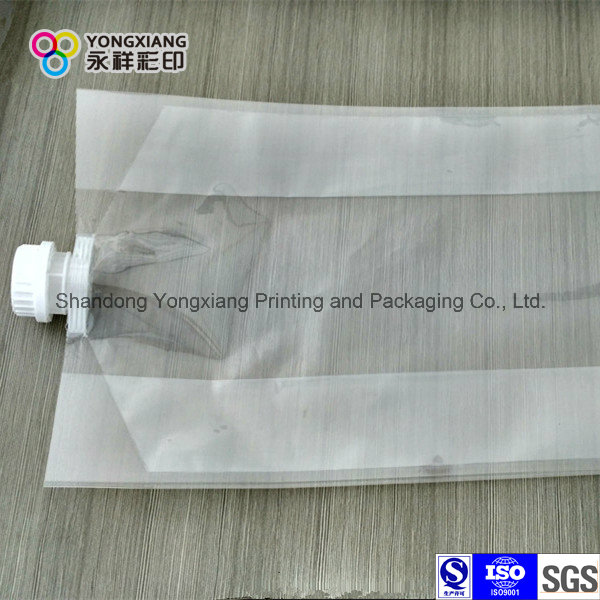 Laminated PE and PA Transparent Grains Plastic Bag with Spout