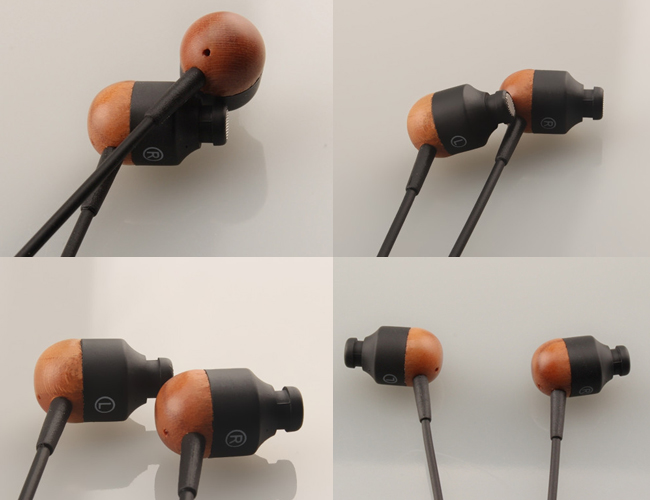 Wooden Earbud in-Ear Earphone for Mobile Phone MP3 Player