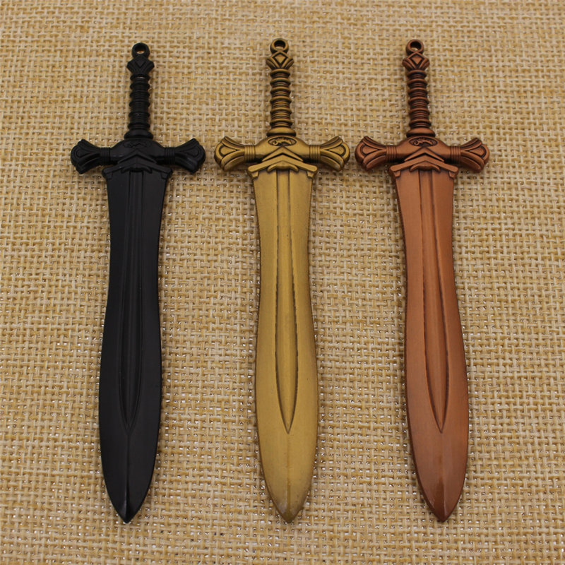 Hot Sale fashion Metal Sword Keychain for Letter Opener