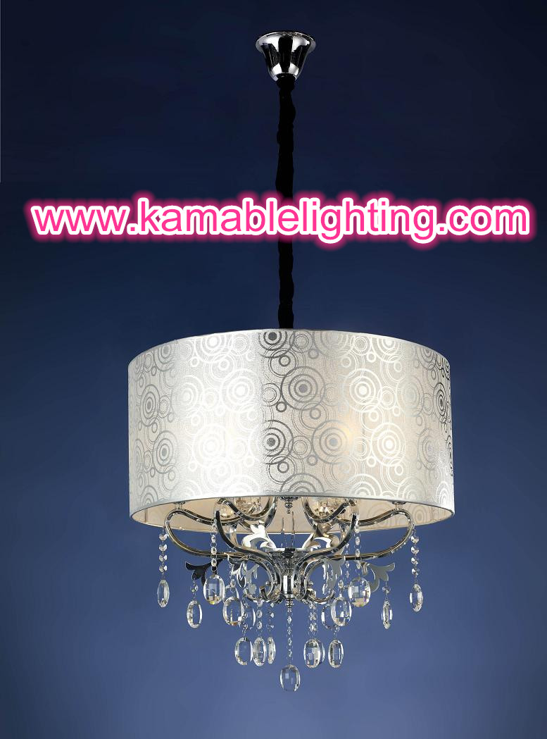 Modern Hotel Project Chandelier Crystal Lamp (CL 5281/5 CR+WT)