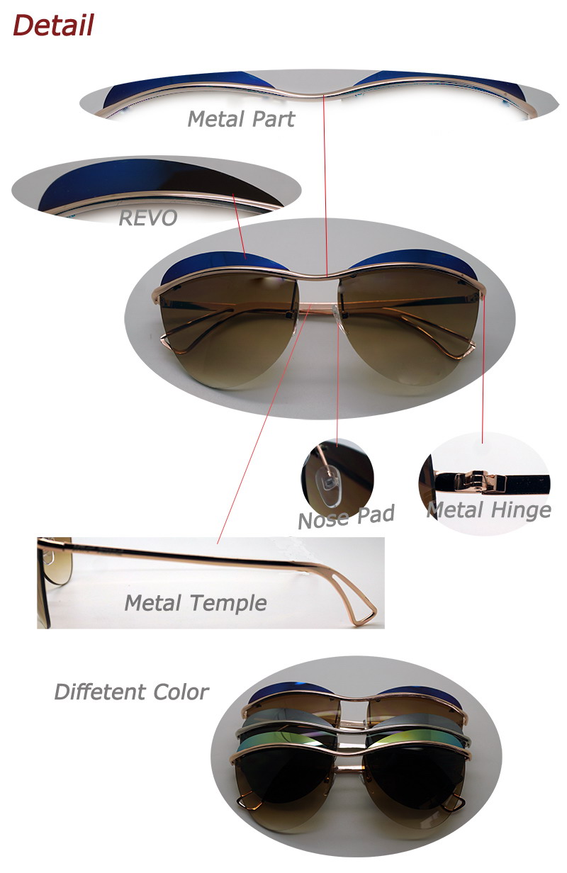 2015 Latest Fashion Style Rimless Sunglasses (WSP-4)