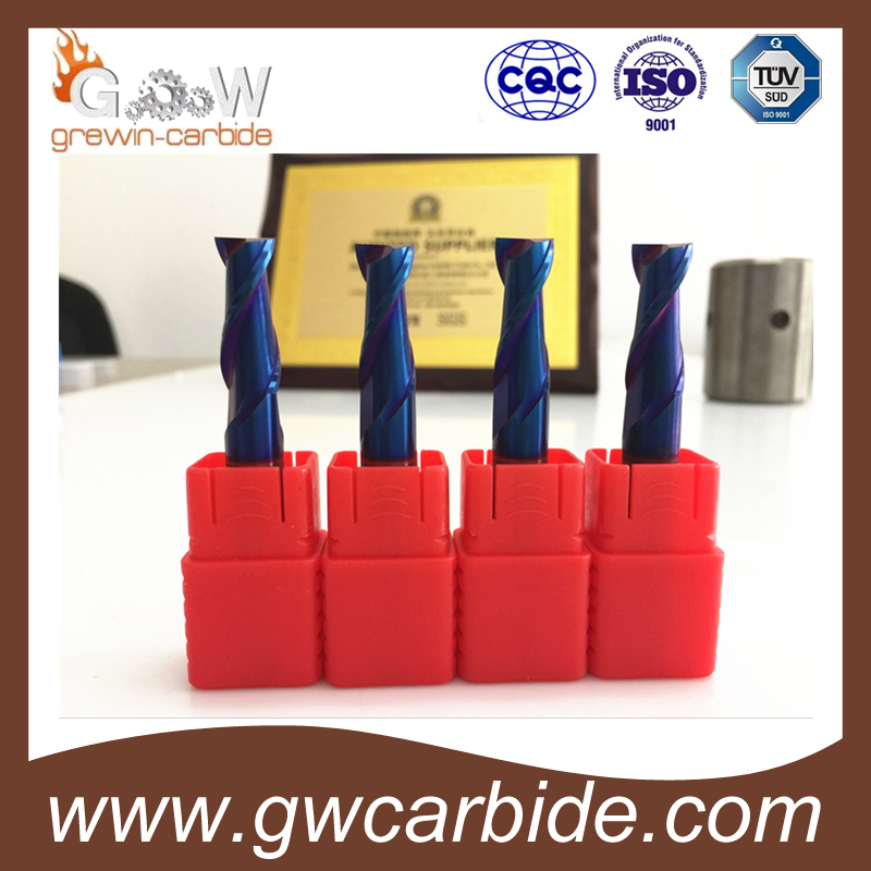 Tungsten Carbide Blue Nano Coating End Mills