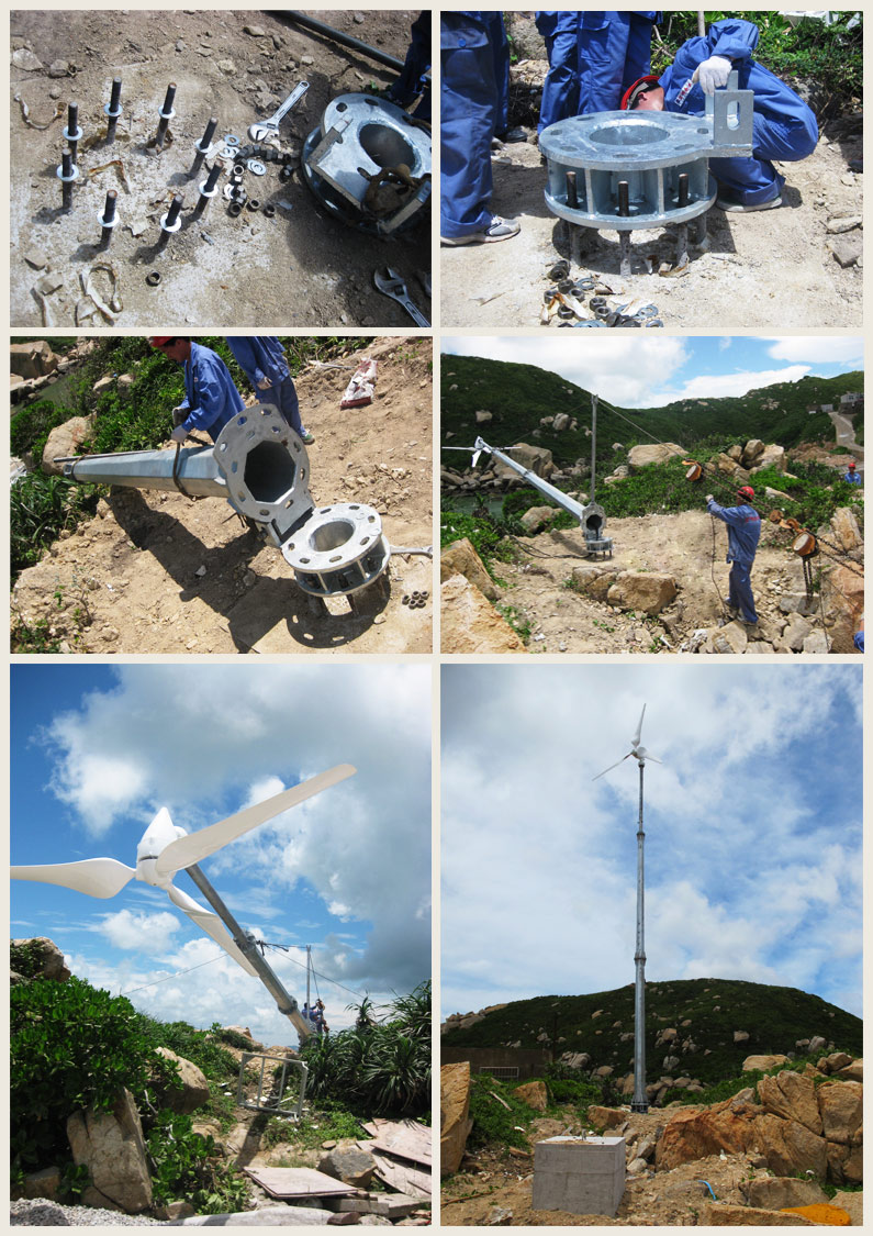 5000 W Horizontal Aixs Wind Turbine / Wind Power Generator / Wind Energy Equipment