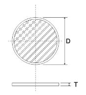 Ultrasonic Chip 50mm Coil Edge Dual Electrode Piezoelectric Ceramic Buzzer