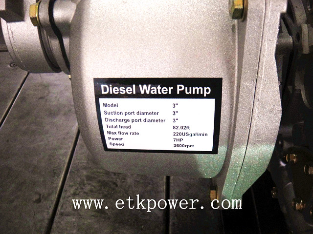 2014 New Open Type Diesel Water Pump (Home Use) -3