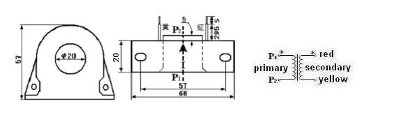 Lcta76c Vertical Feedthrough Micro Precision Current Transformer