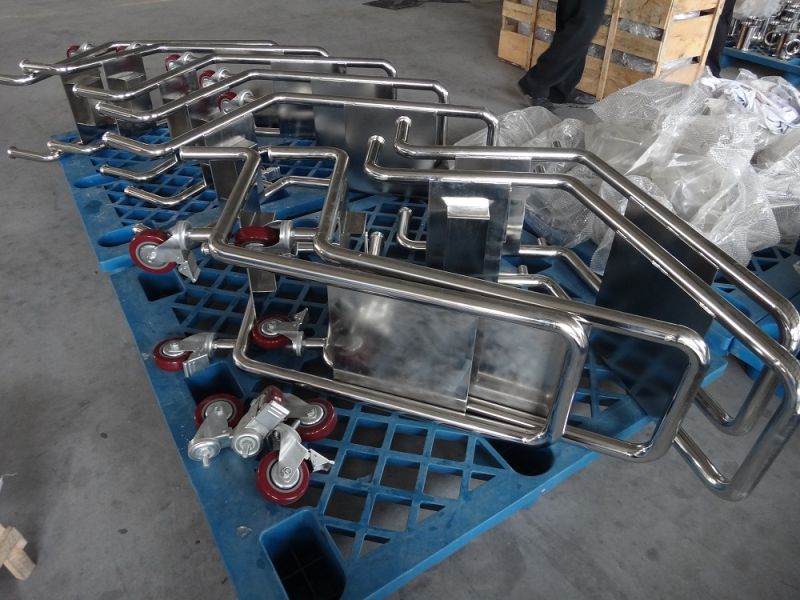 Stainless Steel Pump Carts for Winery Industry