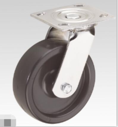 Heavy-Duty Black PP with Brake Caster Wheel