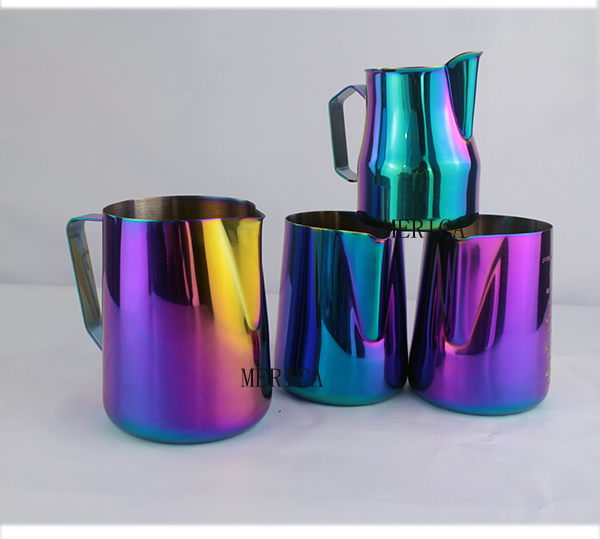 Stainless Steel Colourful Latte Art Milk Pitcher