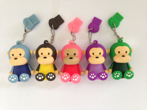 Cute Monkey USB 2.0 Flash Drive Customized 3D USB Stick