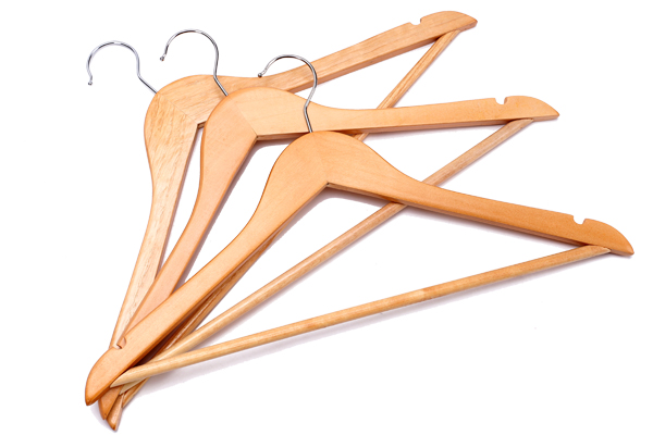 Wholesale Supermarket Garment Usage Wooden Hanger for Clothes (MC010)