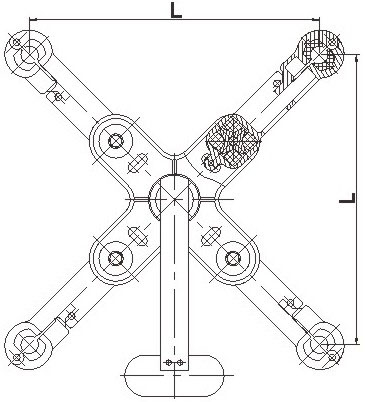 Jz Type Four Split Conductor Single Pendulum Spacer Damper