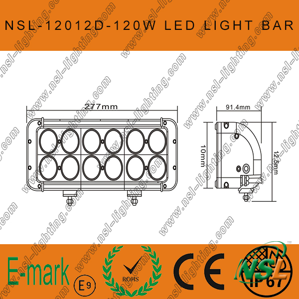 120W 4X4 CREE LED Car Light, off Road, Auto LED Light Bar LED Driving