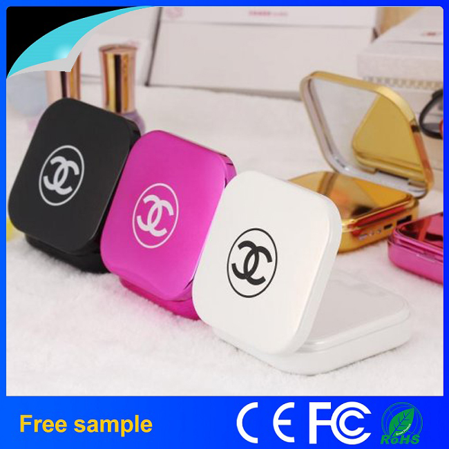 Portable Chanel Mirror 10400mAh Power Bank