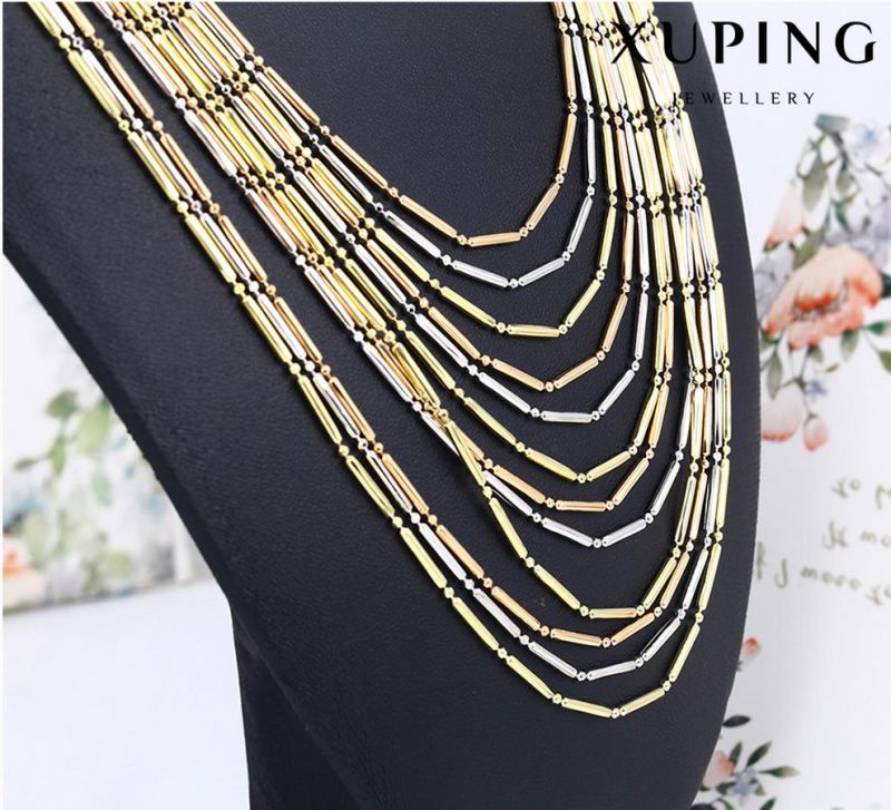 43119 Fashion Charm Multicolor Jewelry Chain Necklace in Alloy Copper