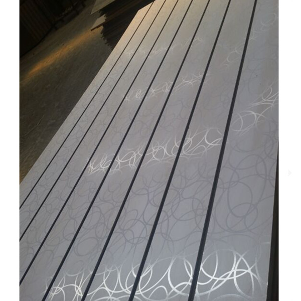 18mm Melamine Faced Slotted MDF with Aluminum Strip