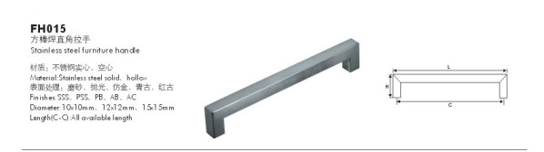 Stainless Steel Furniture Handle T-Bar Pulls