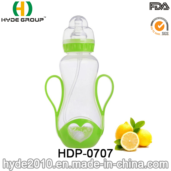 Newly 250ml PP BPA Free Plastic Feeding Bottle, Customized Plastic Baby Feeding Bottle (HDP-0707)