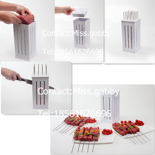 Small 16 Skewers New Shish Kebab Maker Box