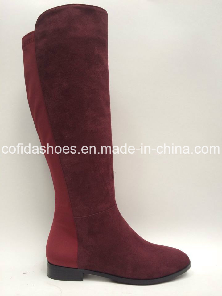 Elegant Fashion Diamonds Sexy Lady Long Rubber Boot