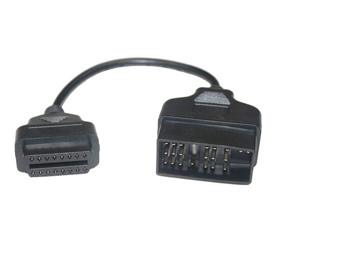 for Toyota 22pin to 16pin Adapter OBD1 to OBD2 Connect Cable