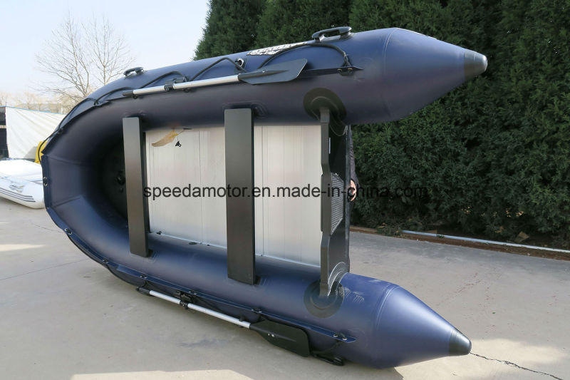 PVC Hull Material High Speed Aluminum Floor Inflatable Boat