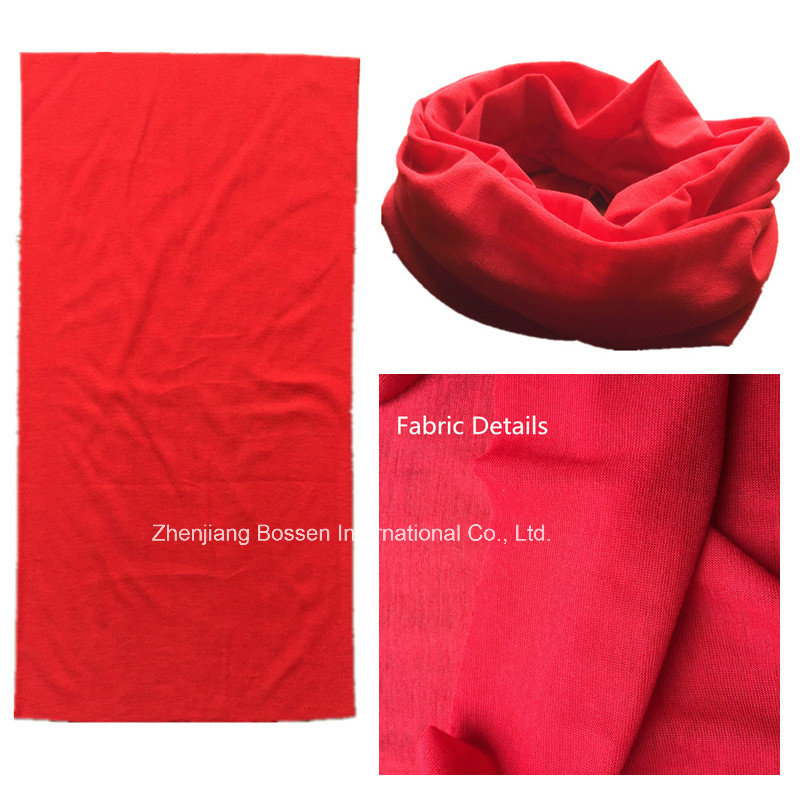 OEM Produce Customized Design Printed One Color Dyed Polyester Microfiber Outdoor Sports Seamless Bandana