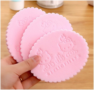 Cartoon Exquisite Pearl Face Puff, Sponge Facial Cleaning Powder Puff