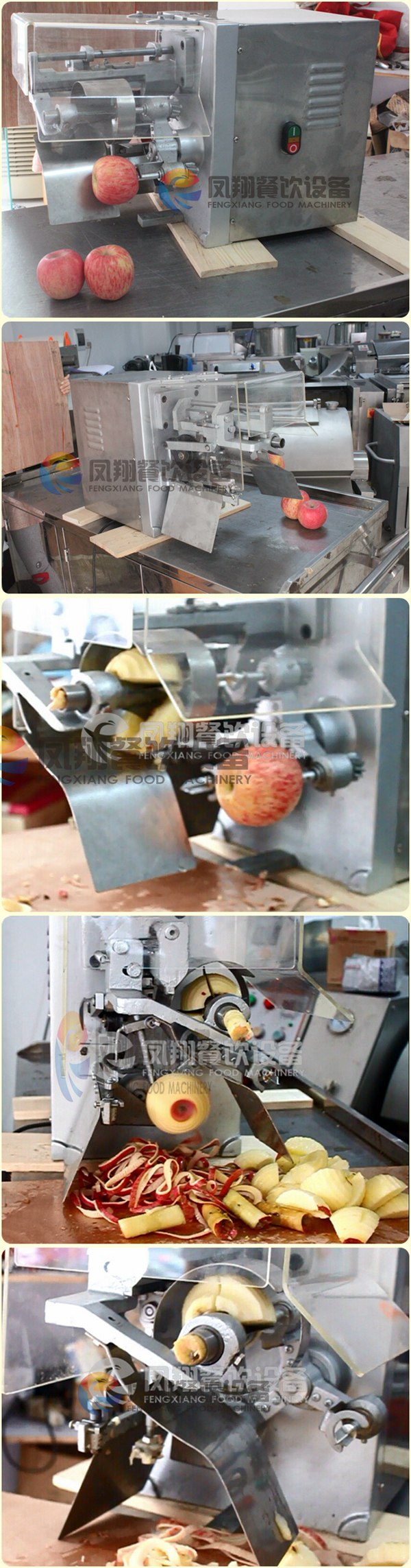 Chinese Commercial Electric Apple Peeler Corer Slicer