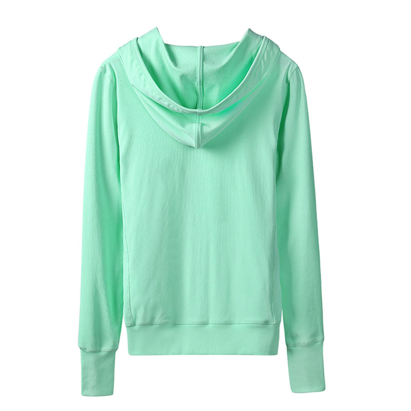 Ladies Thin Style Hooded Sweat Shirt for Season Spring and Autumn