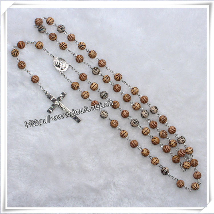 Plastic Imitation Crystal Beads Religious Rosary (IO-cr236)