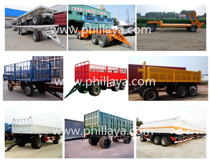 25 Tons Small Cargo Full Side Wall Open Drawbar Trailer