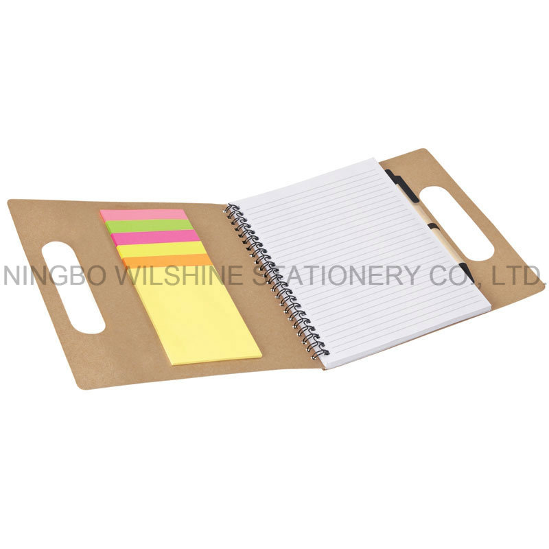 Custom Paper File Folder with Colorful Sticky Note and Memo Pad (FM401)