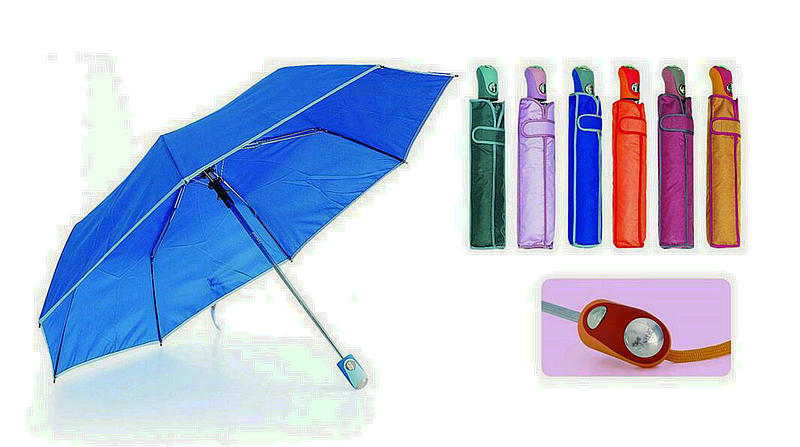 12 Ribs Automatic Fiberglass Windproof Edge Wooden Umbrella (YS-25123516R)