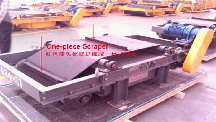 Rubber Conveyor Belt for Magnectic Separator with Scraper Width 1000mm Length 6000mm