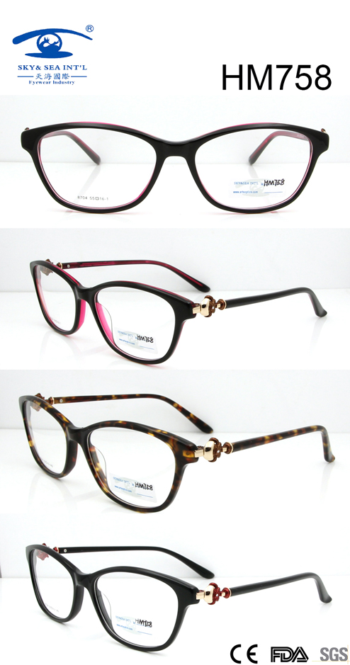 High Quality New Hot Sale Acetate Eyewear Frame (HM758)