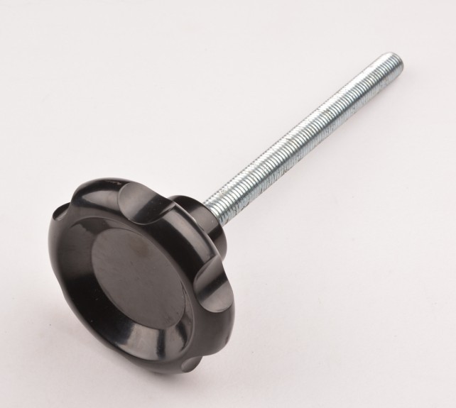 Black Rubber Plastic Knob for Bathroom