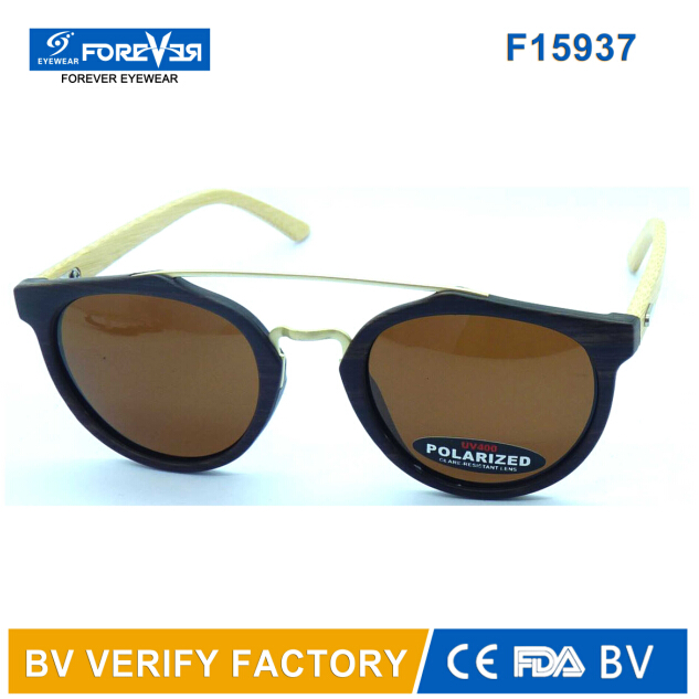 F15937 Hotsale Good Quality Bamboo Temple Sunglass Meet Ce