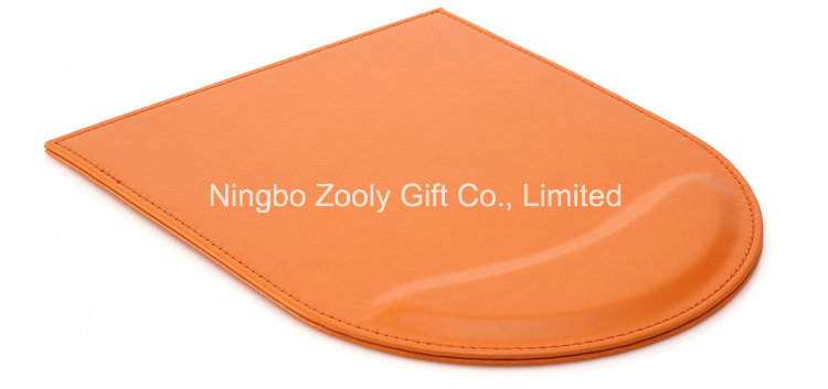 Assorted Color PU Leather Mouse Pad with Wrist Rest / Promotional Gift Mouse Pad