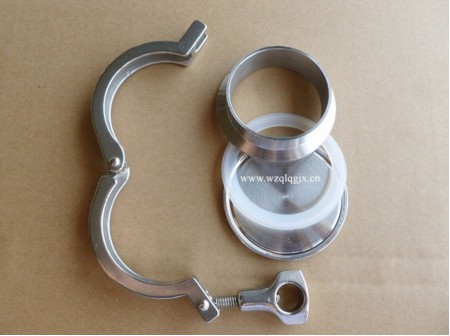 Sanitary Stainless Steel Pipe Fitting Clamp