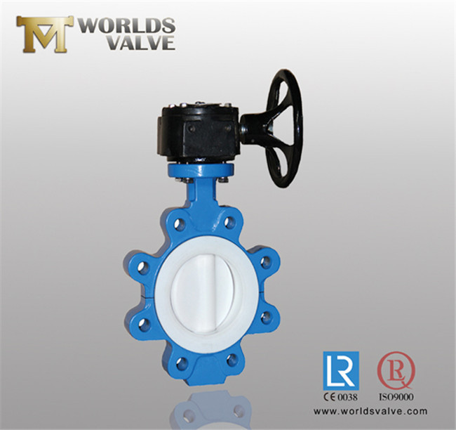 Full PTFE Liner Lug Type Butterfly Valve