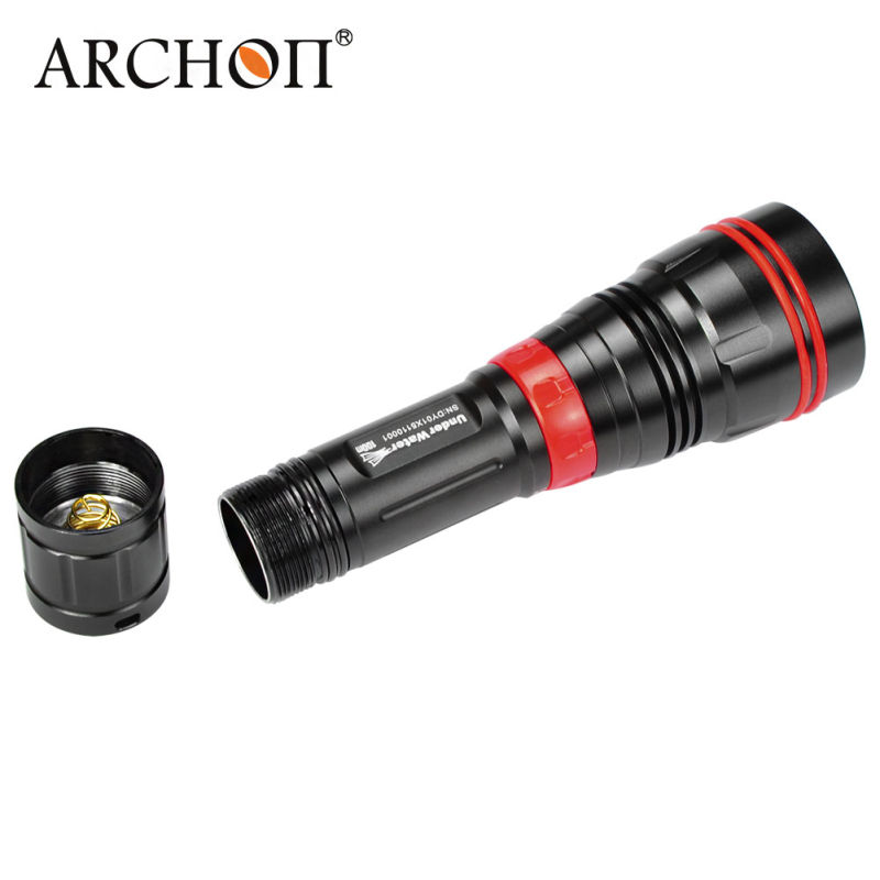 Archon 1000 Lumens LED Flashlight with Magnetic Rotary Ring Switch Easy for One Hand Control