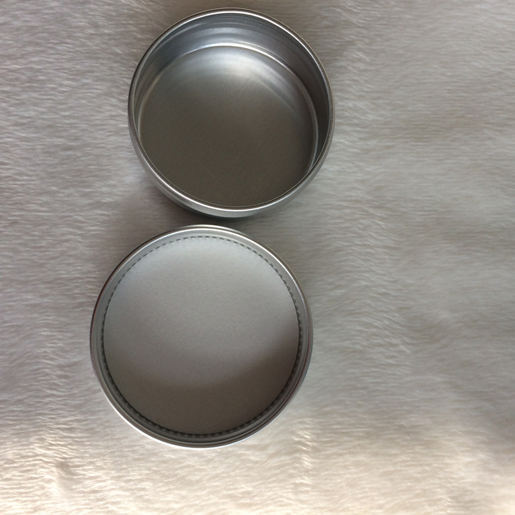 Silver Aluminum Tin with Screw Lid