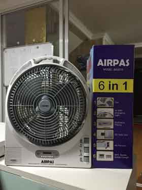 New Style 6 in 1 Rechargeable Fan