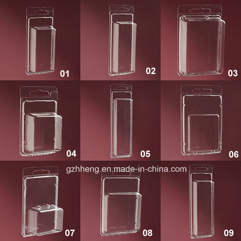 Eco-friendly clear blister clamshell box (PVC box)