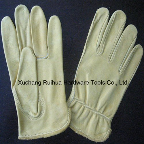 10''cowhide Split Leather Truck Driver Gloves, Sheep Leather Driving Glove, Goat Skin Glove/Sheep Leather Glove, Goat Leather Unlined TIG Welding Gloves