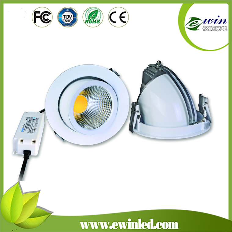 90lm/W 15W Rotatable LED Downlight with CE RoHS